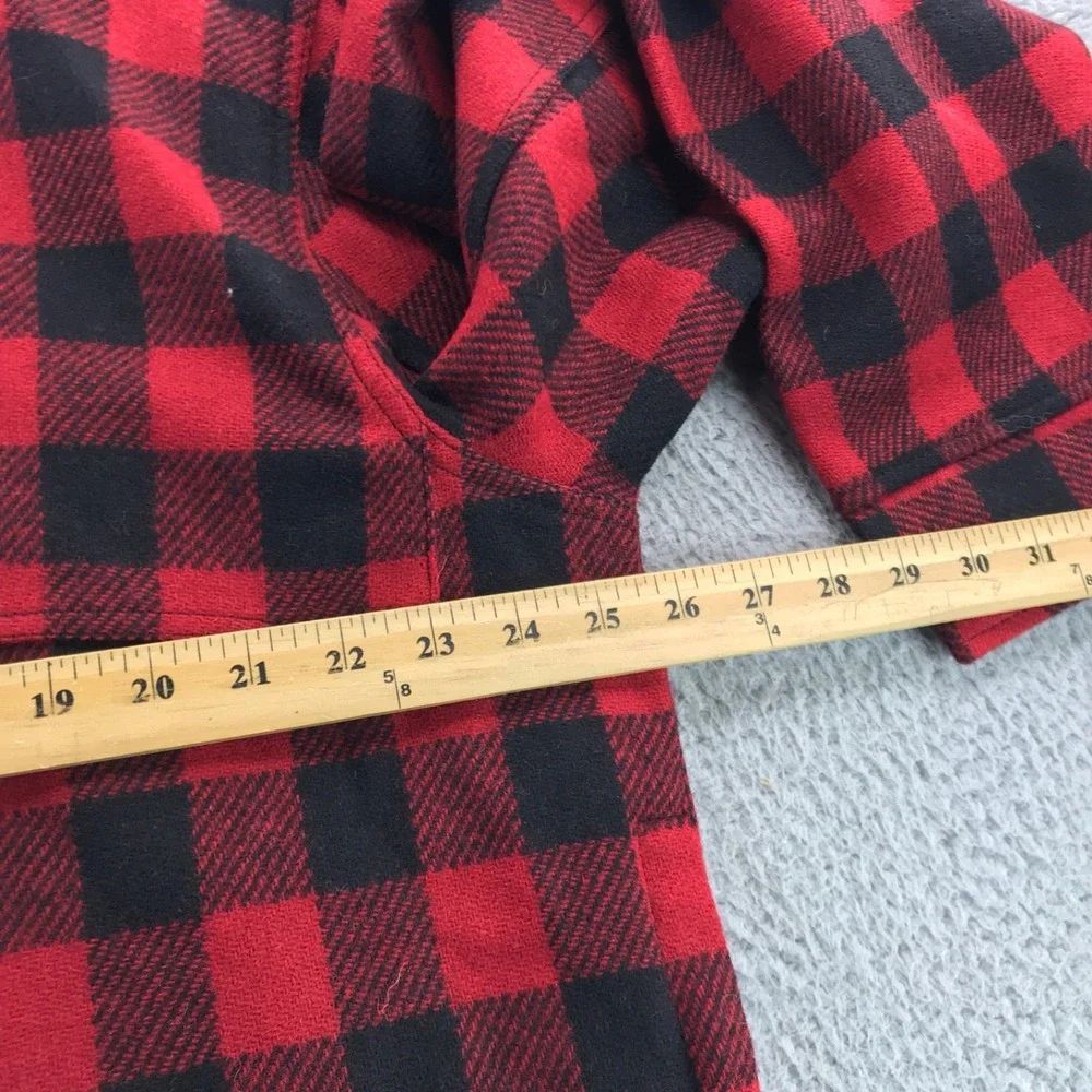 LL Bean Jacket Mens L Red Black Maine Guide Wool Shirt Jac Buffalo Plaid NEW